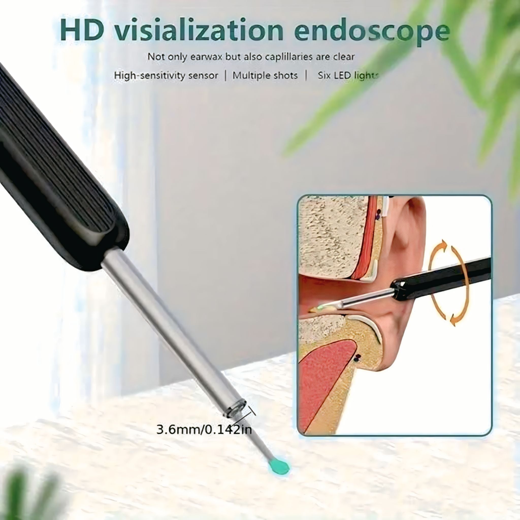 Smart Visual Ear Wax Cleaner with Camera | Safe Ear Cleaning