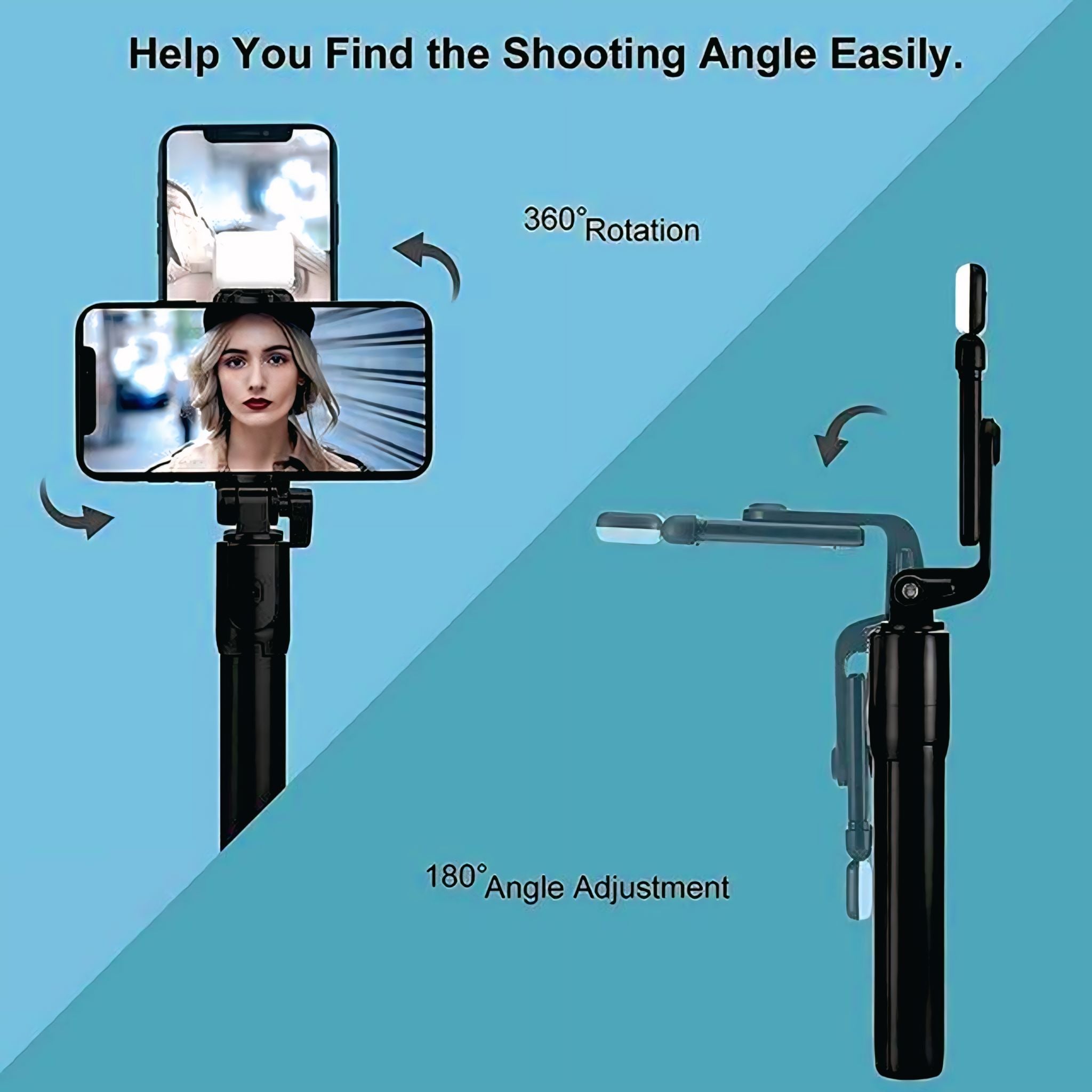 Extendable 3-in-1 Selfie Stick Tripod with Bluetooth Remote