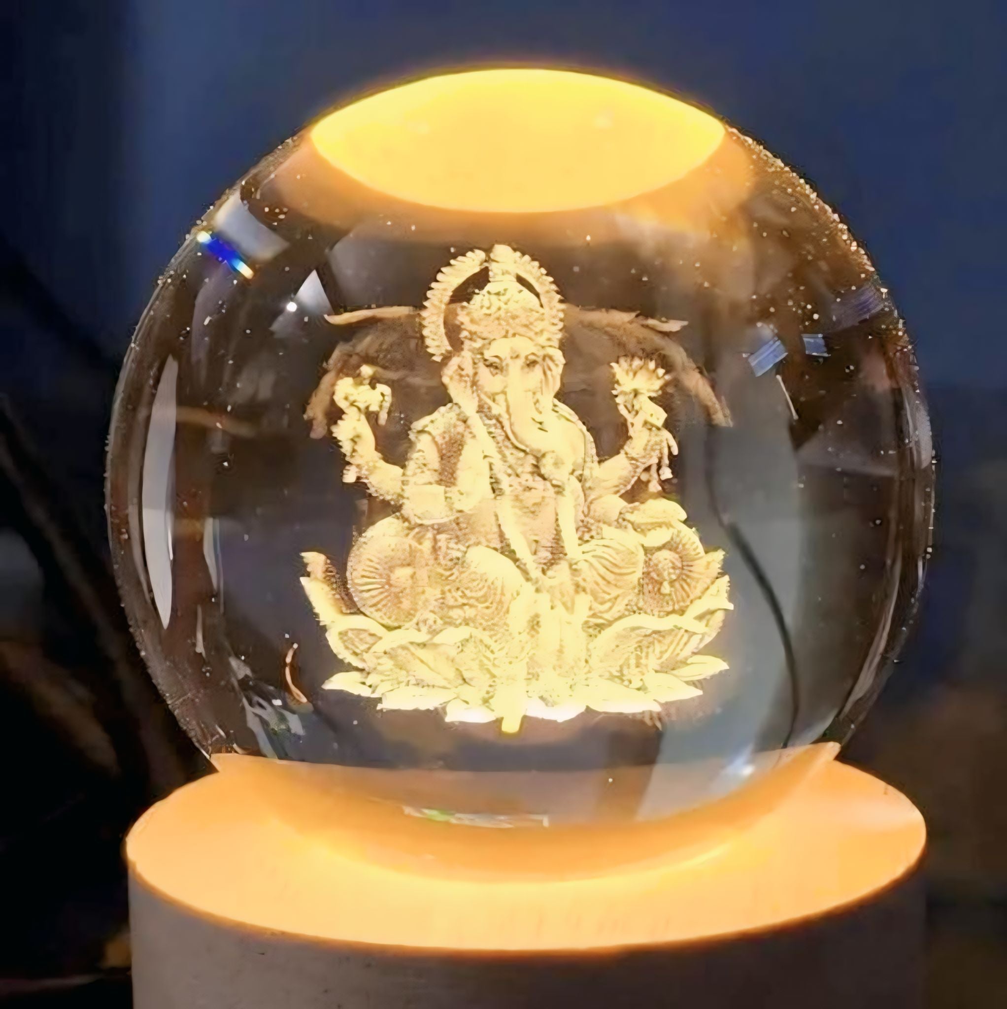 Ganesha Crystal LED Lamp