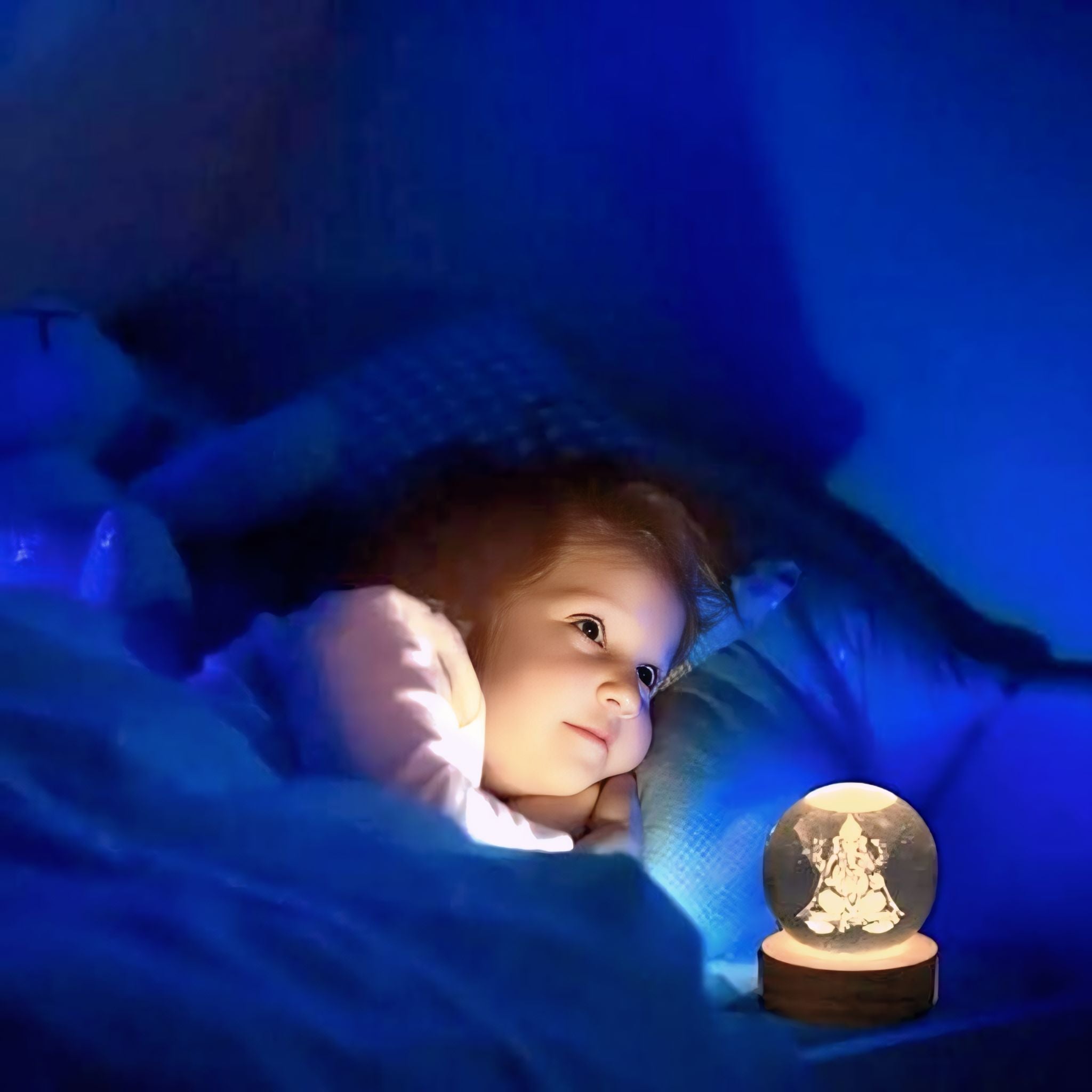 Ganesha Crystal LED Lamp