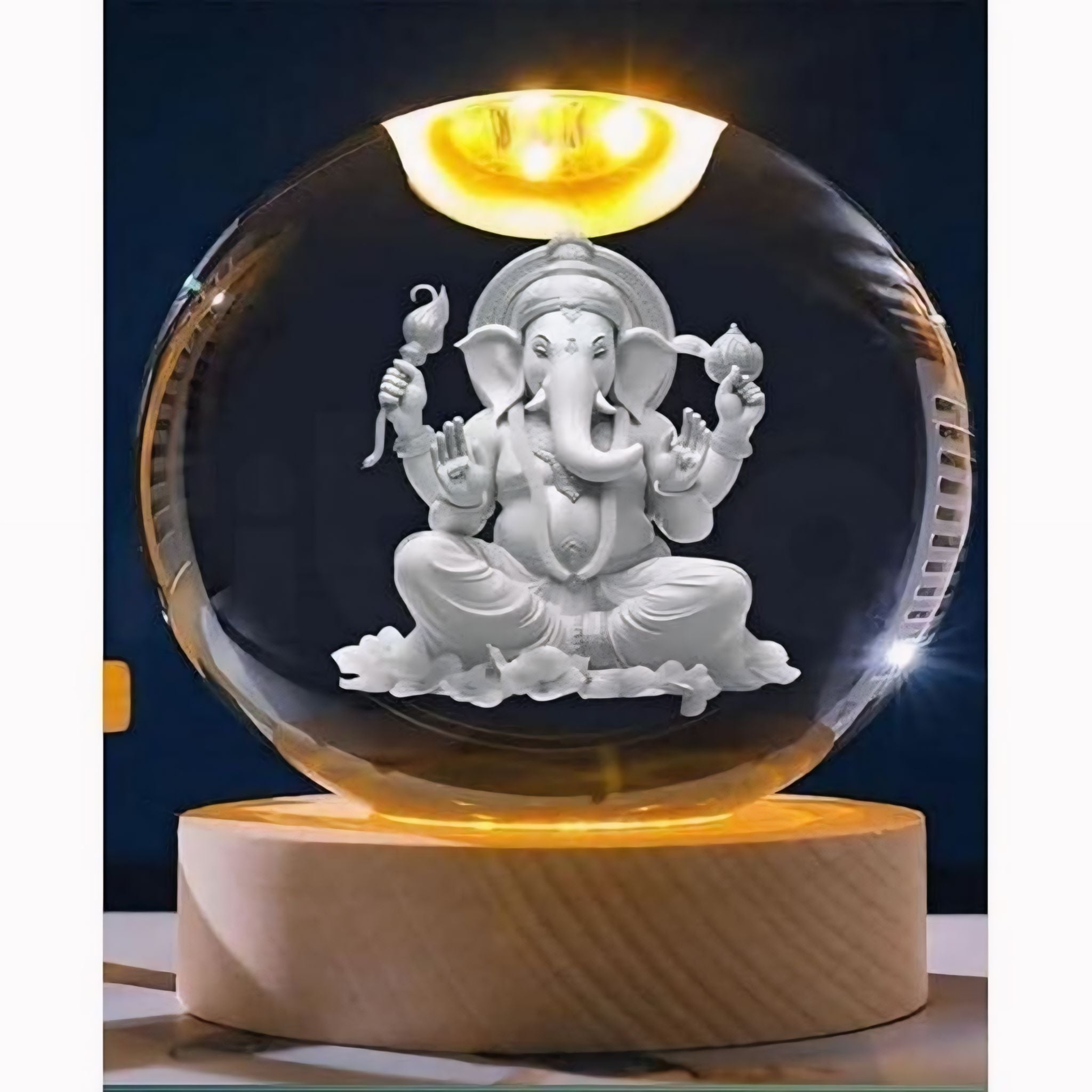 Ganesha Crystal LED Lamp