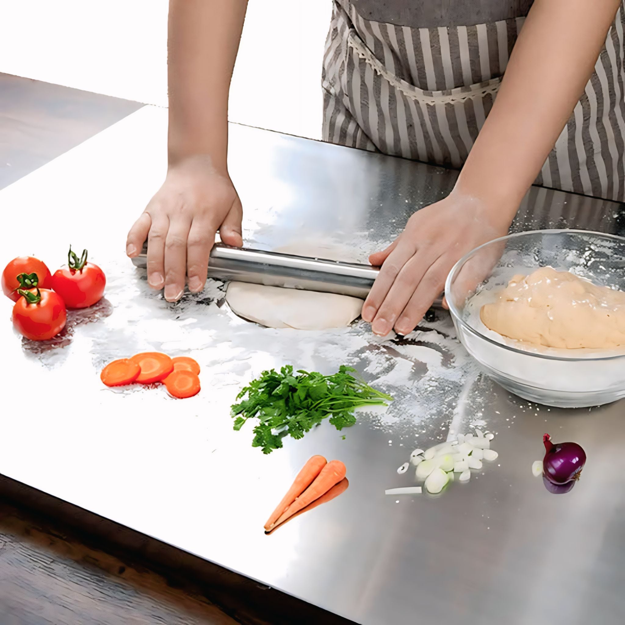 Stainless Steel Chopping Board (35x31cm)
