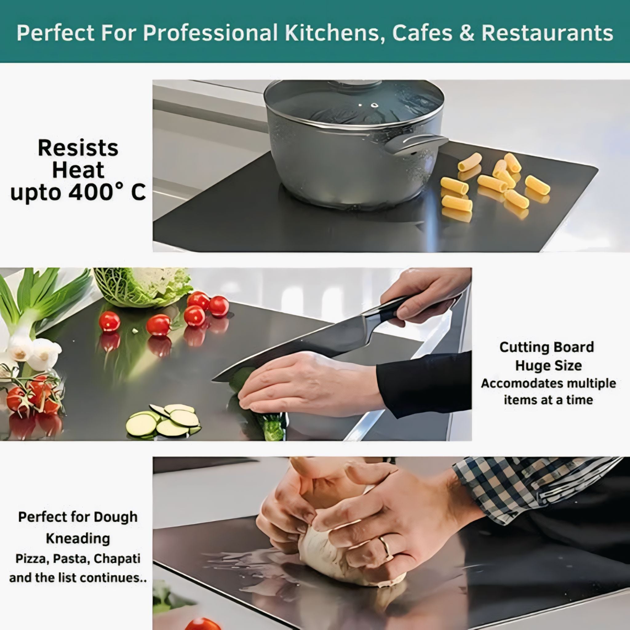 Stainless Steel Chopping Board (35x31cm)