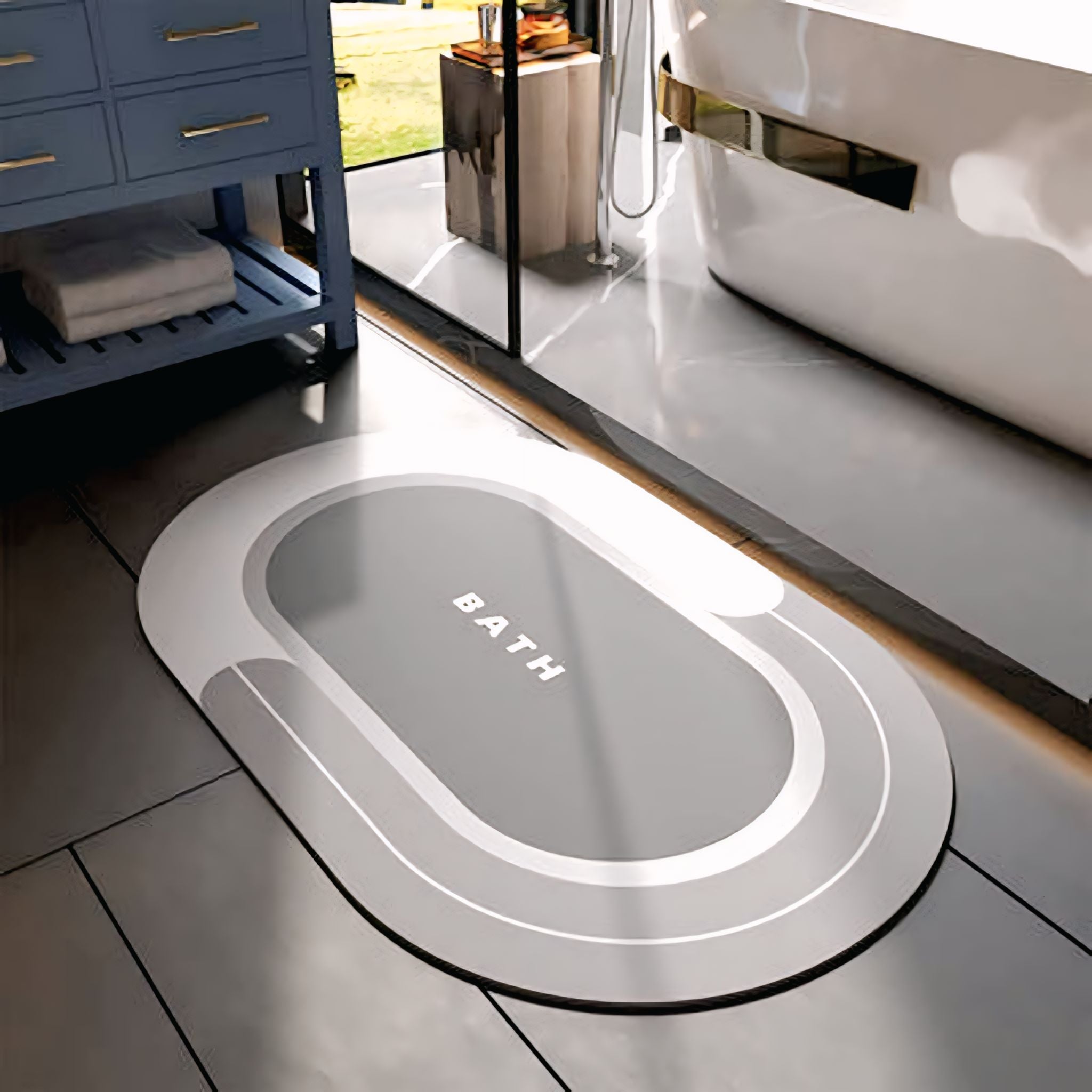 Premium Water Absorbing Anti Slip Floor Mat, Bath Mat (40 X 60 Cm)